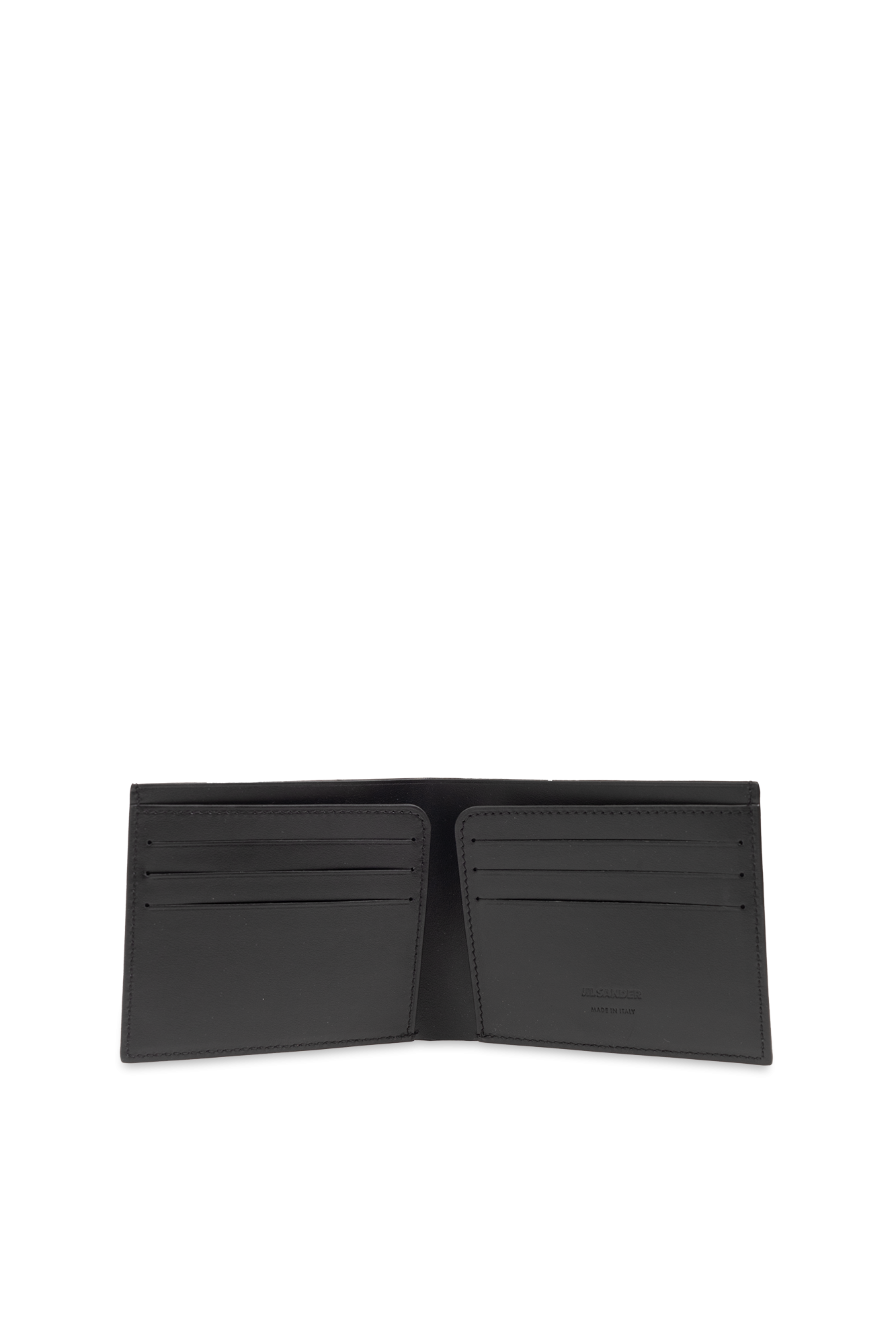 Black Folding wallet with logo JIL SANDER - Vitkac GB